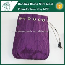 2015 alibaba china NEW Security Stainless Steel Rope mesh Bag